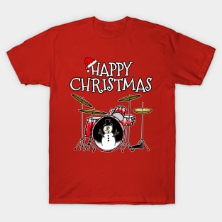 Christmas Drums Drummer Drum Teacher Xmas 2022 T-Shirt